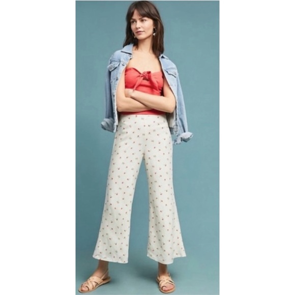 Anthropologie Feather Bone Talese Wide Legs Pant - Picture 2 of 10